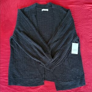 Croft & Barrow Textured Black Sweater